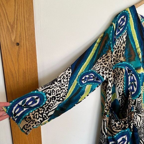 Skullz London Women’s Slinky Mixed Animal Print Paisley Avant Garde Lagen Look E - Picture 8 of 13